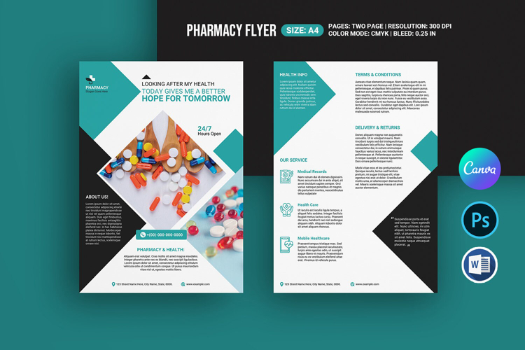 Pharmacy Flyer Template.