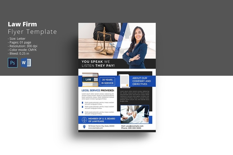 Law Firm Flyer Template