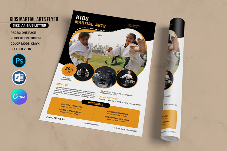 Kids Martial Arts Flyer Template
