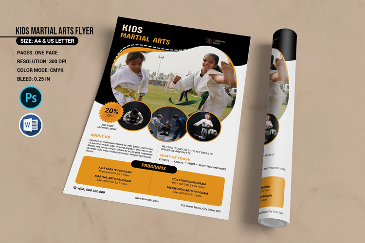 Kids Martial Arts Flyer Template
