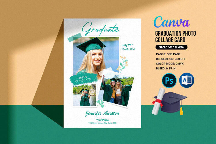 Graduation Announcement Invitation, example image 1