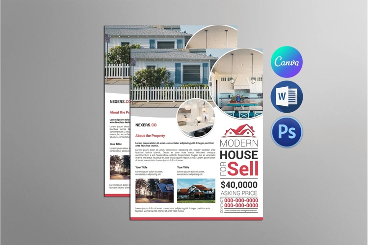 Real Estate Flyer Template example image 1