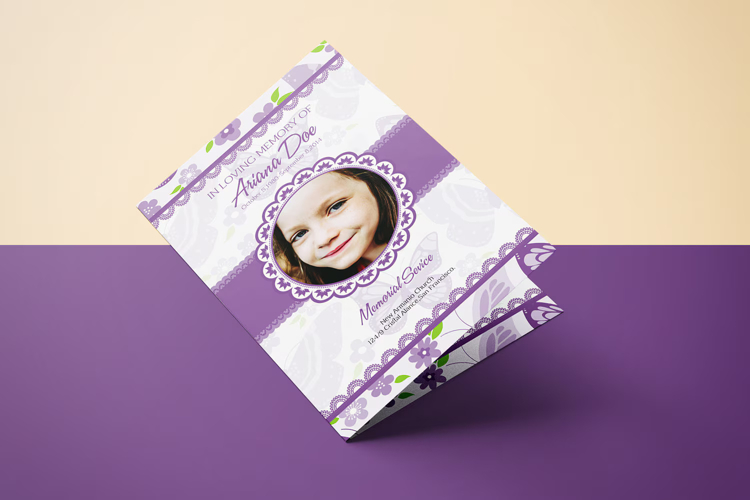 Children Funeral Program Template