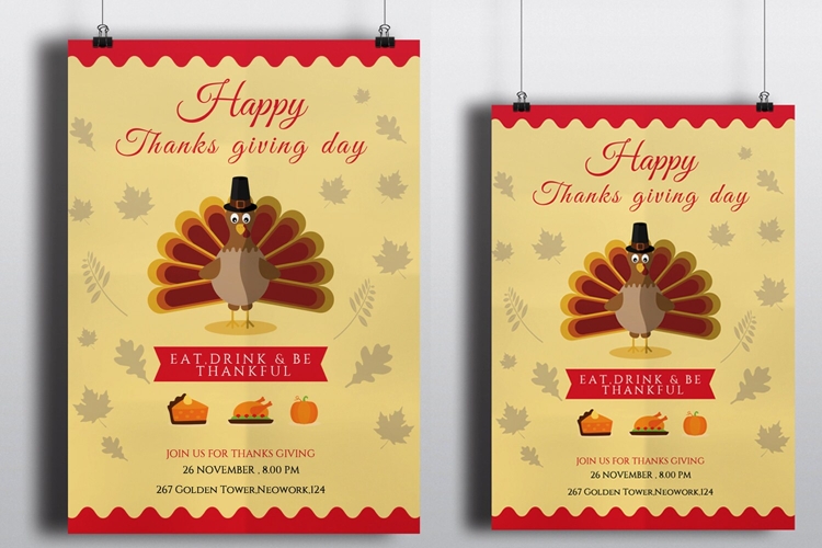  Thanksgiving Invitation Template Image 6