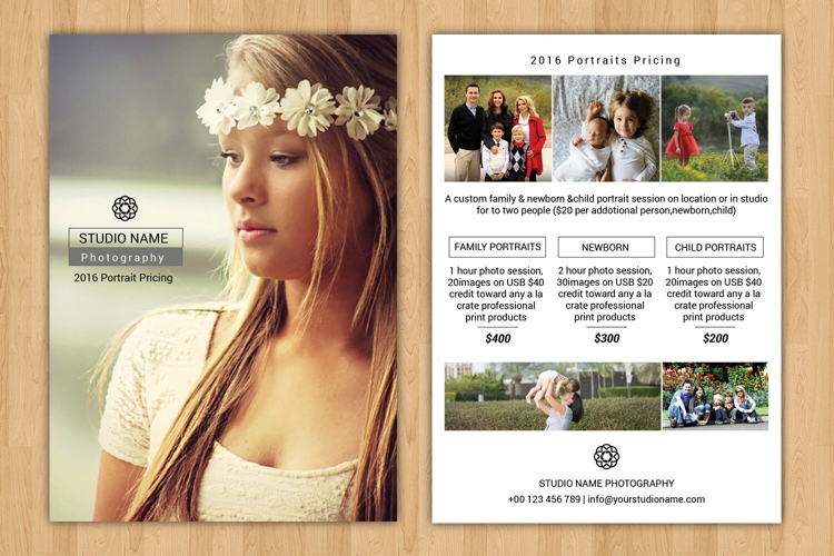 Photography Price List Template