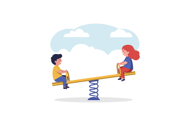 Seesaw Clipart Image 5
