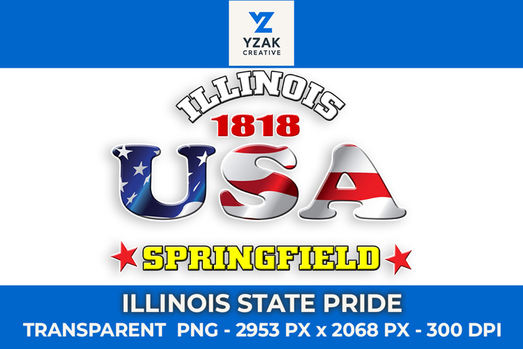 Illinois State Pride Graphic Design