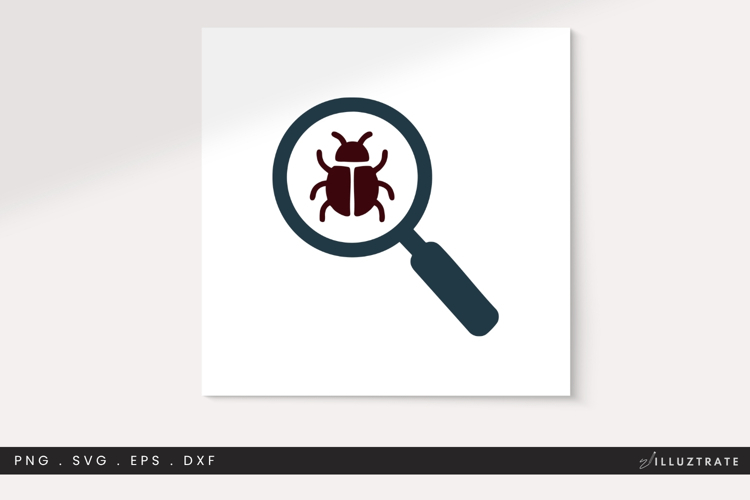 Insect Magnifying Glass SVG Cut File for Kids Science