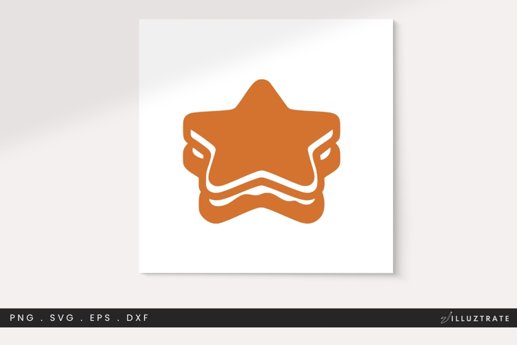 Star Shaped S’more SVG Cut File for Cricut and Silhouette