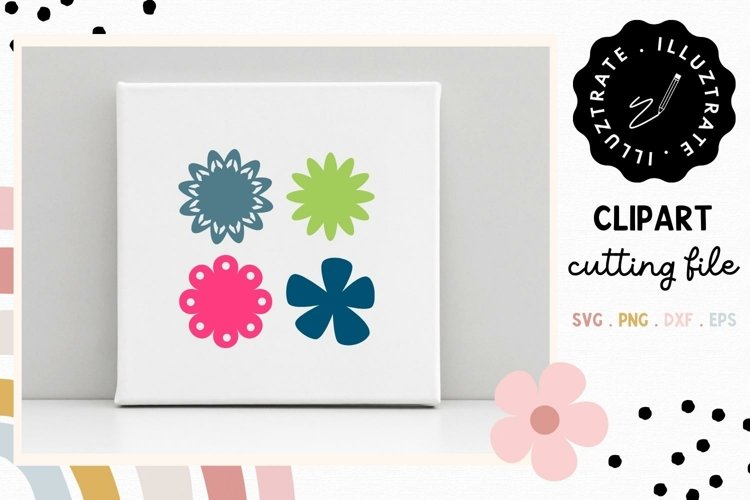 Flower Clipart | Flower SVG Clipart | Floral SVG