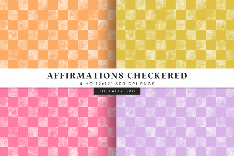 Distressed Checkered Digital Pattern