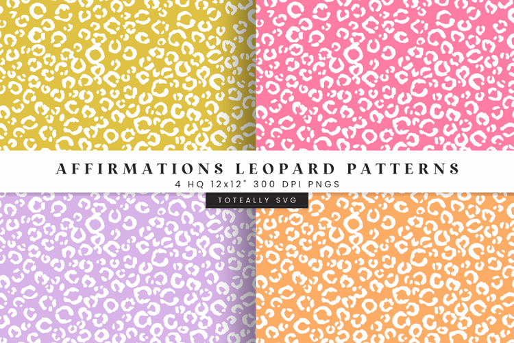 Colorful Leopard Digital Patterns