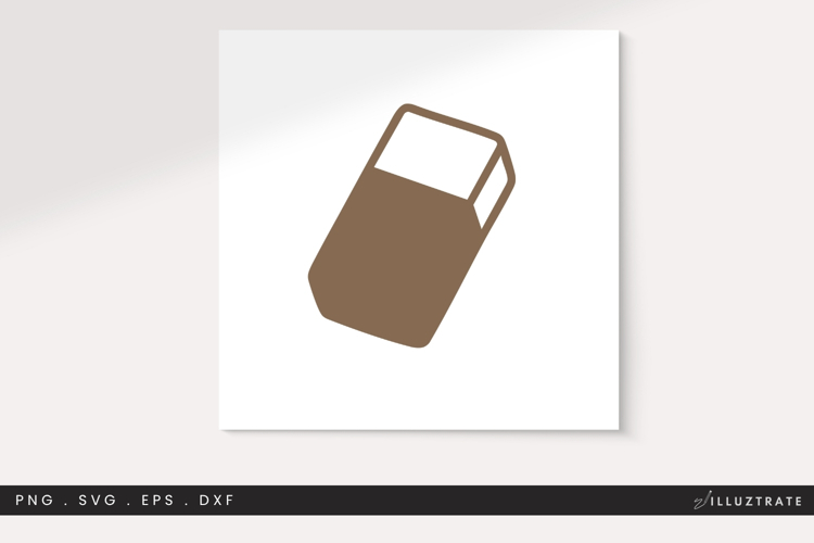 Eraser SVG Clipart, School Supplies PNG, Classroom DXF EPS