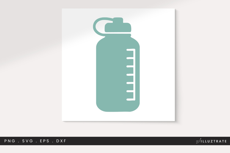 Self Care Water Bottle SVG | Hydration Wellness Clipart