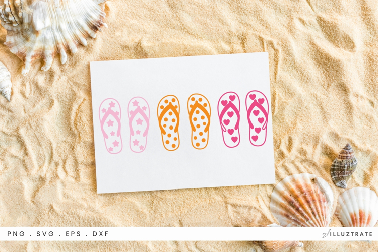 Flip Flops SVG File Summer Beach Sandals Clipart