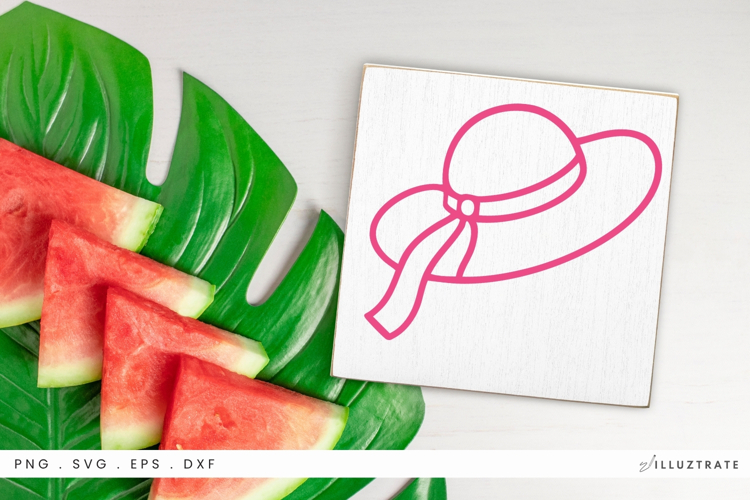 Summer Hat SVG File Summer Cricut Design