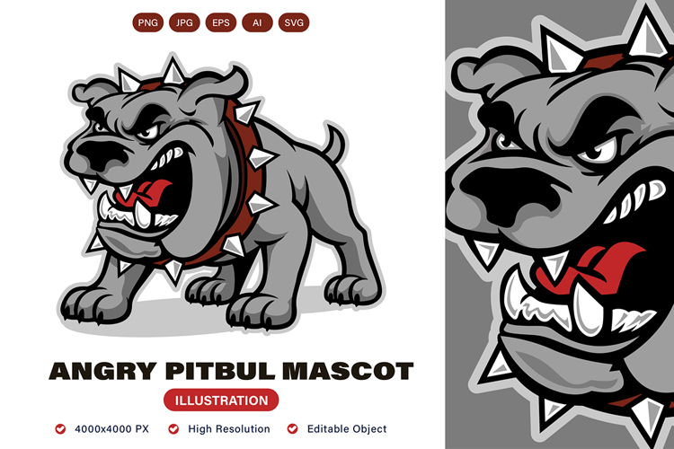 Bulldog Mascot Logo Image 22