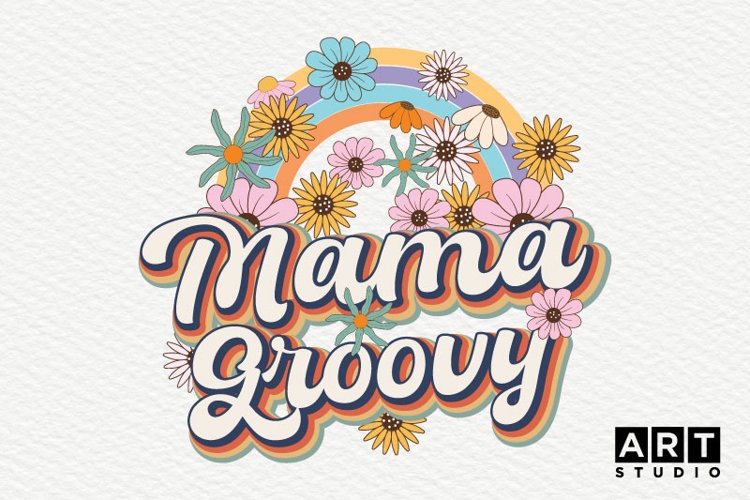 Retro Mama Groovy Sublimation