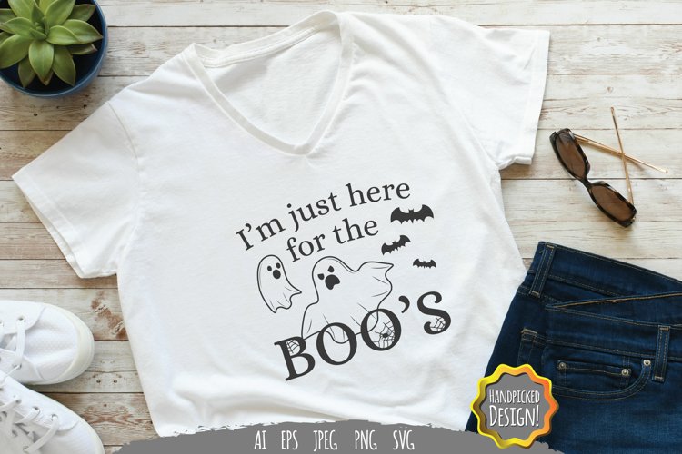 I'm Just Here For The Boos Svg Image 12