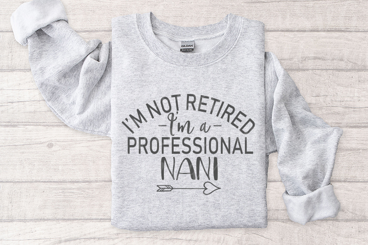 I'm Not Retired I'm a Professional Nani, Funny Grandma Shirt example image 1