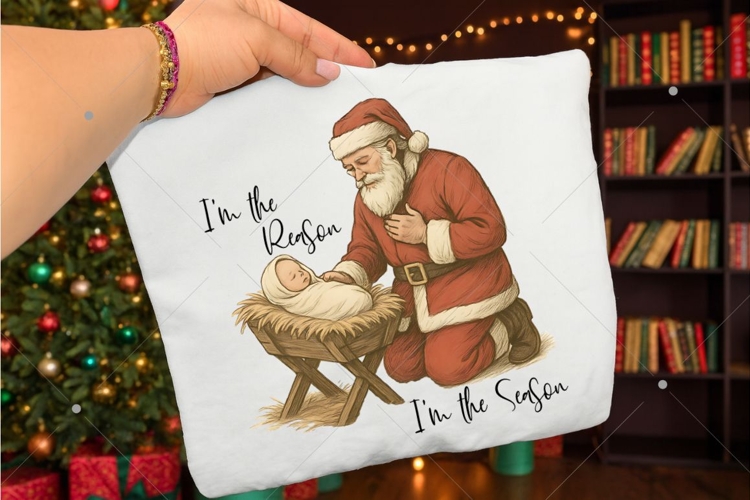 Im The Reason Im The Seaon, Christmas Santa Jesus Png