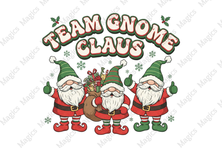 Team Gnome Claus Sublimation