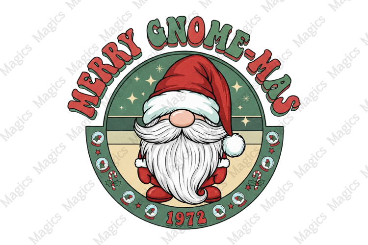 Merry Gnome-mas PNG Sublimation
