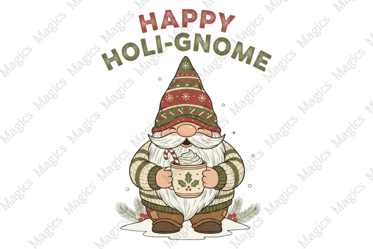 Happy Holi-Gnome Sublimation