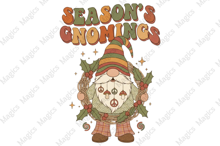 Season’s Gnomings PNG Sublimation