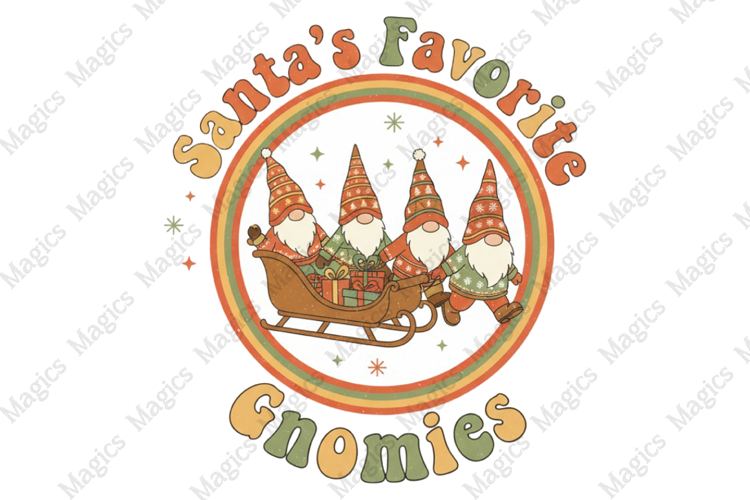 Santa’s Favorite Gnomies Sublimation