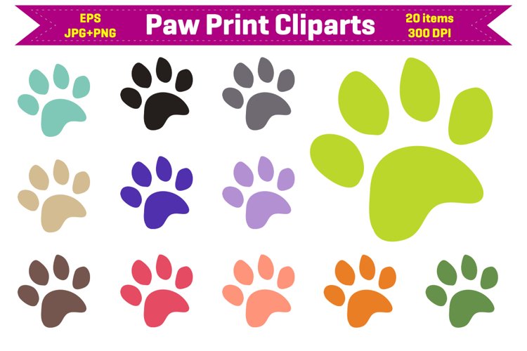 Paaw Print Examples Paw Print Clipart (2523474)