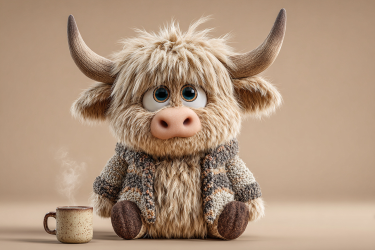 Cute Highland Cow Tea Coffee Break Mug Wallpaper 16