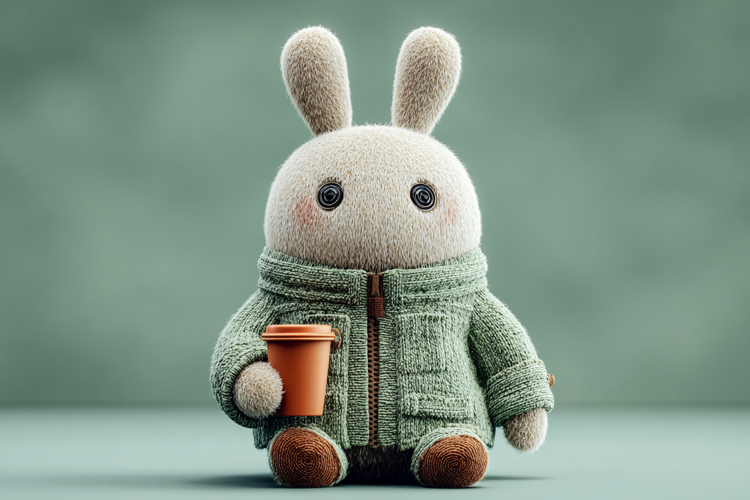Cute Rabbit Tea Coffee Break Tumbler Wallpaper 04