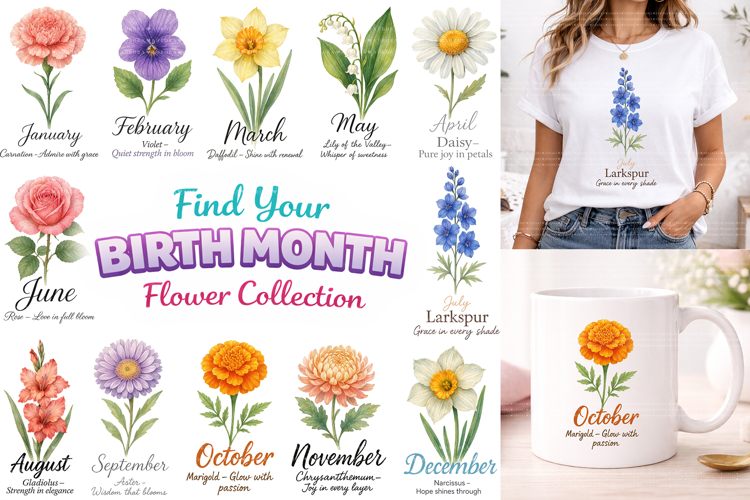 Birth Month Flowers Image 10