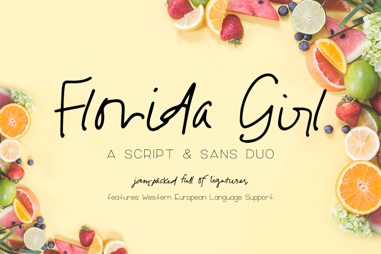 Florida Girl Script with Sans
