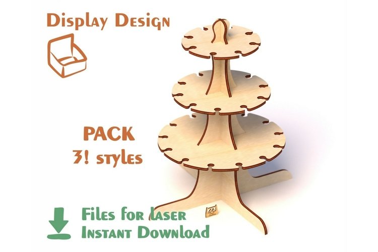 Stand for glasses Laser cut files / SVG, PDF, CDR