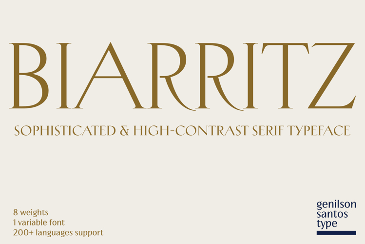 Biarritz - Luxury Editorial Serif