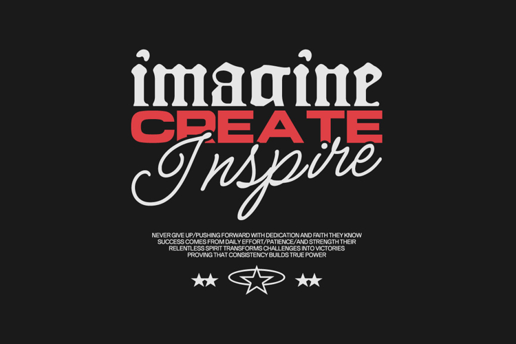Imagine Urban Typography Streetwear T-shirt Design