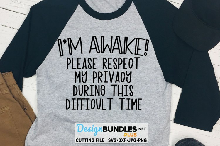 Im Awake - Please Respect My Privacy SVG | Funny T-Shirt