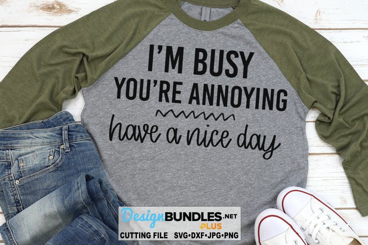 Im Busy Youre Annoying SVG | Funny T-Shirt