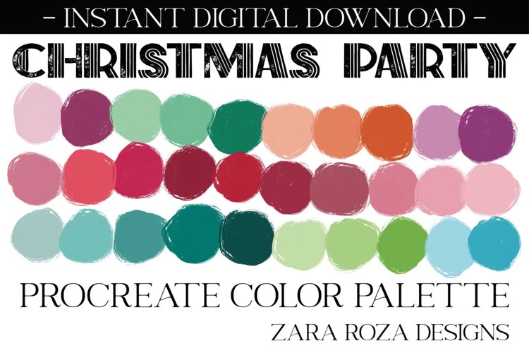 Christmas Party - Procreate Color Palette