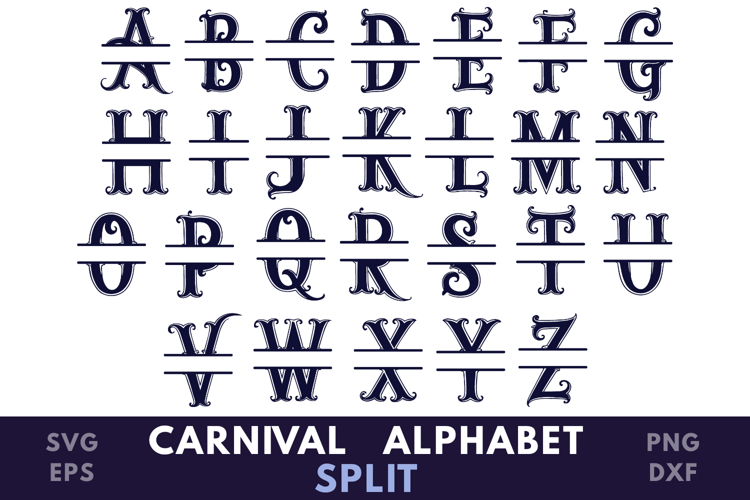 Split Letter Svg Image 21
