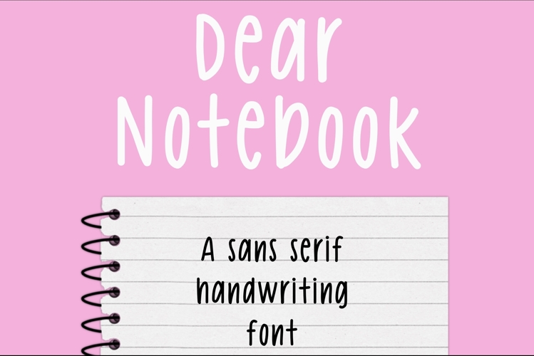 Dear Notebook Font
