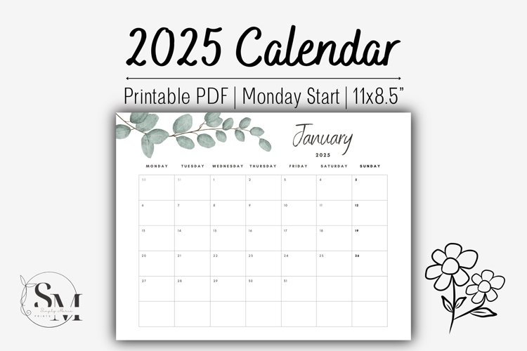 2025 Calendar, Printable Calendar