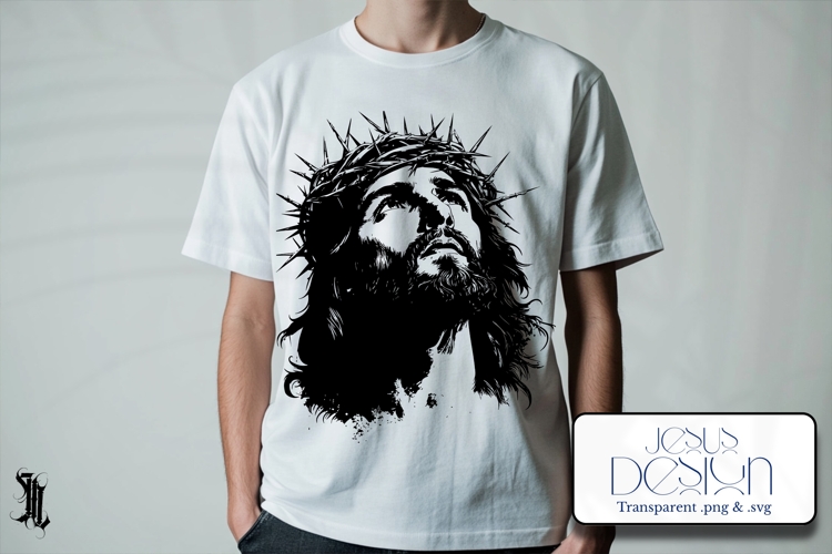 Jesus design ready to print png/svg no.2