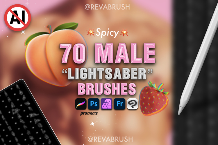 Procreate Male Pose Anatomy Adult Reference stamp brushes