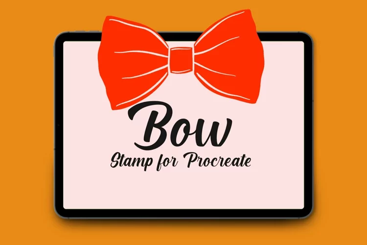 Bow Tie Procreate Stamp Brush