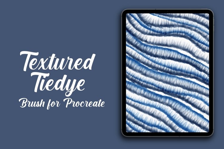 Procreate Textured Tie Dye Brush example image 1