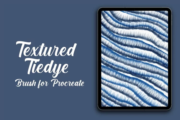 Procreate Textured Tie Dye Brush