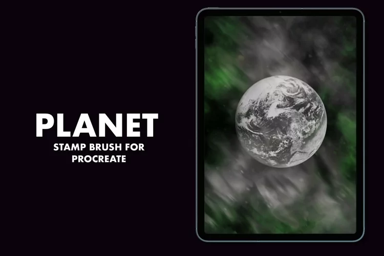 Planet Earth Procreate Stamp Brush